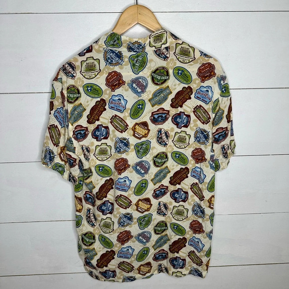 Disney Parks Disney Vacation Club DVC Woven Shirt Allover print - Size Small - Picture 2 of 5